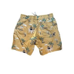 Banks Journal Hula Girl Swim Trunks Size 36 Aloha Island Print Board Shorts